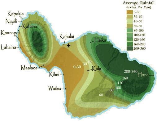 Maui Annual Weather Chart