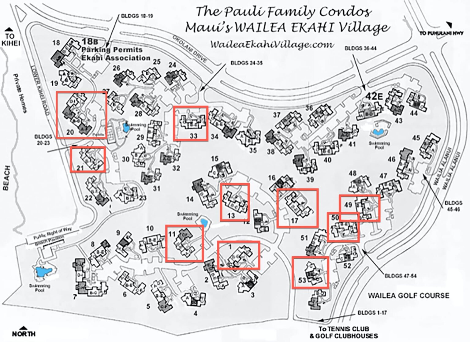 Maui & Wailea Village Maps - Wailea Ekahi Village - Maui, HI