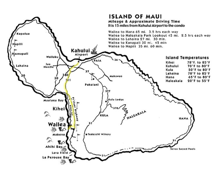 Maui & Wailea Village Maps - Wailea Ekahi Village - Maui, HI