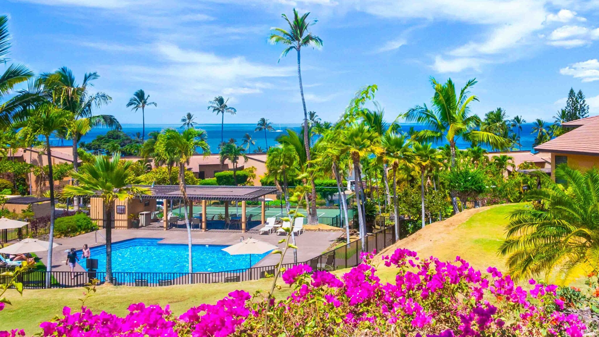 Wailea Ekahi Village view of pool and nature