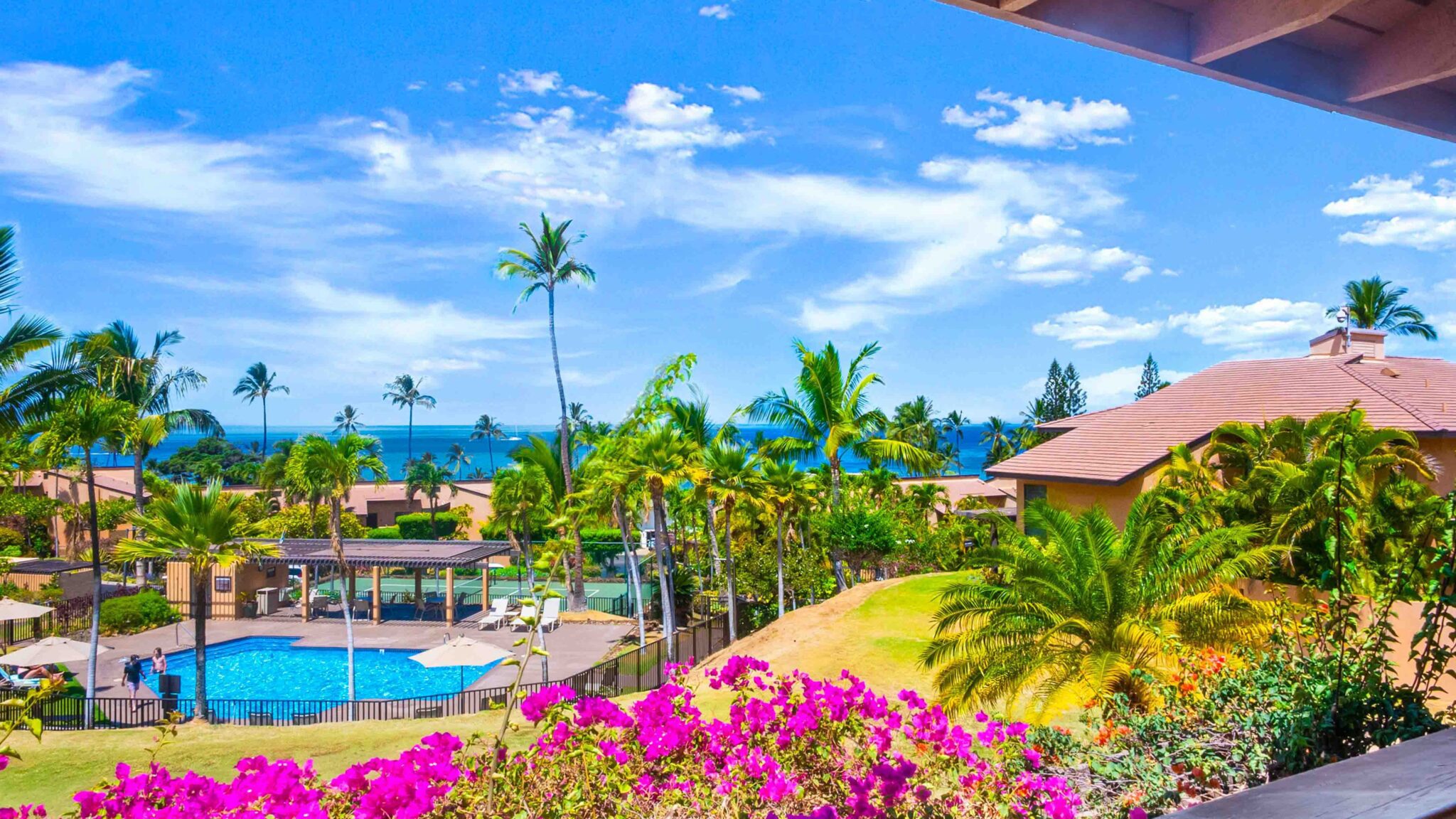Wailea Ekahi Village view of pool and nature