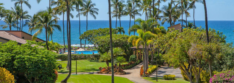 View of beach and path to it from Wailea Ekahi Condos.