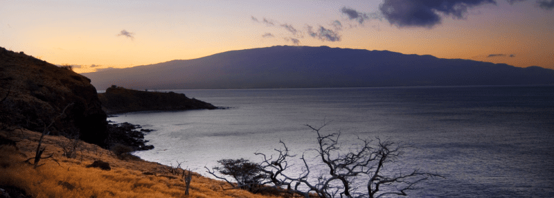Spooky, dark view of Hawaii